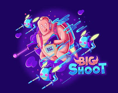 Big Shoot Character Illustration Design