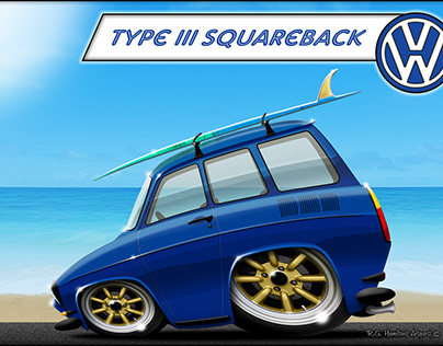 VW Squareback CARtooner