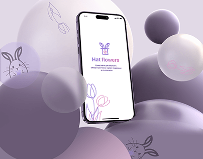 Design mobile app of flower shop