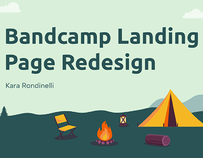 Bandcamp Landing Page Redesign