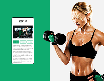 Website design for fitness club