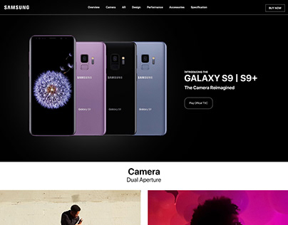 Samsung S9 Website Redesign