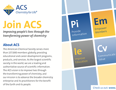 Various Design Work for American Chemical Society (ACS)