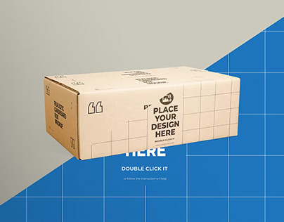[FREE] Closed Cardboard Box Mockup