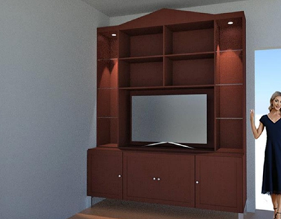 Bookcase+tv for a small apartment