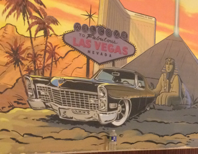 Vegas Palm restaurant mural