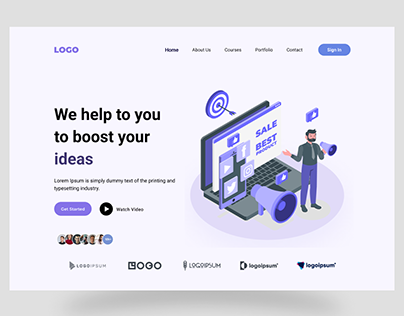 Ad Agency landing page