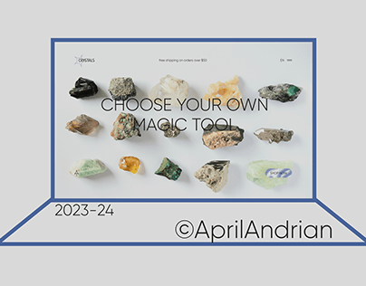 'Crystals' store [web design]