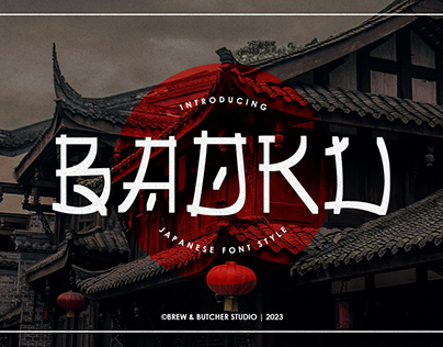 Baoku | Japanese Font Style