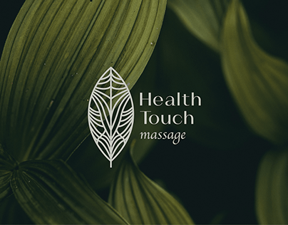 Logo for massage cabinet. About health and naturalness