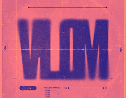 "VLOM Typography" arte para @un.vlom