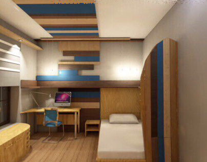 Дизайн проект комнаты для подростка