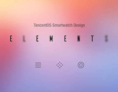 TencentOS Smartwatch Design ELEMENTS