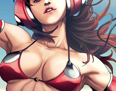Coloring lines of the master Artgerm.
