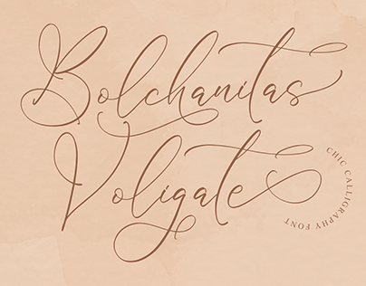 Bolchanitas Voligate - Chic Calligraphy Font