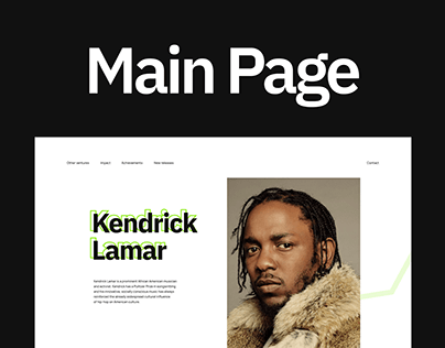 Kendrick Lamar - Landing Page