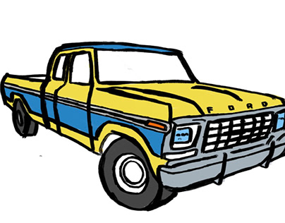 Ford truck sketch