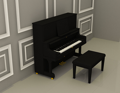 3ds max piyano modeli
