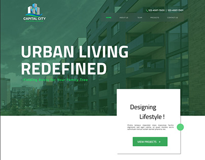 Realestate Website Design | Modern Realestate Web UI |