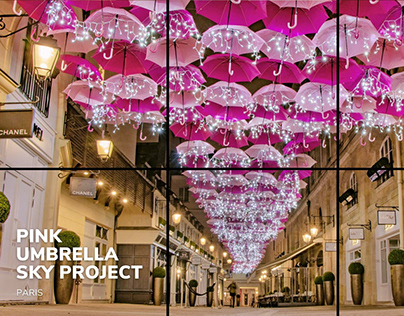 Pink Umbrella Sky Project