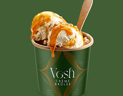 vegan ice cream sustainable packaging concept