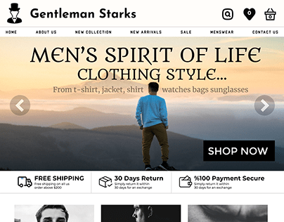 Project thumbnail - Gentleman Starks | Clothes Shop Design
