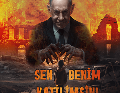 Child Mrderer Netanyahu İllustration