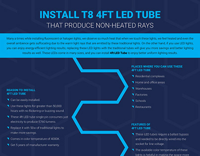 Buy Energy Efficient T8 4ft LED Tubes