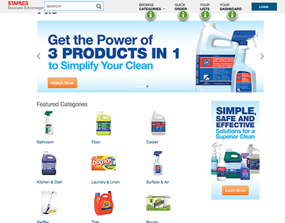 P&G Professional® Web Banners for Staples.com