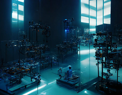 Inside a semiconductor R&D facility