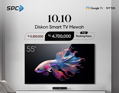 Ecommerce Design | SPC Smart TV 55 inch