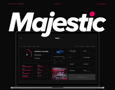 Majestic RP. Редизайн сайта