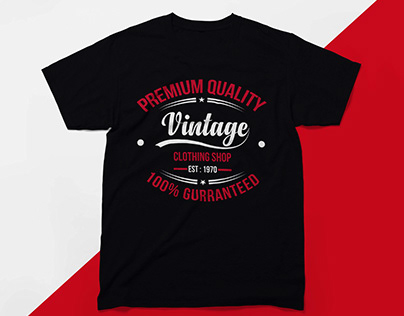 vintage typography t-shirt design