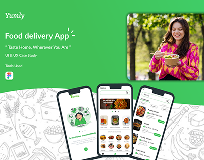 Project thumbnail - Yumly food delivery app ( case study )
