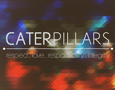 Caterpillars backdrop design - self made