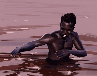 Man in River