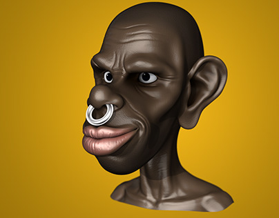 Modelado 3D - Nativo africano