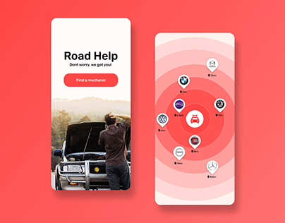 Road Help Concept App