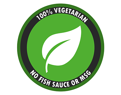 100% Vegetarian Sticker