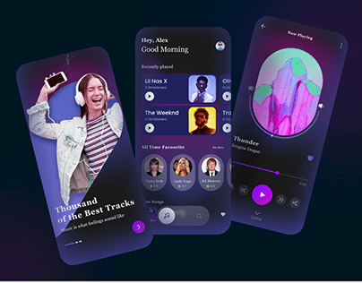 Melodious Music Streaming App Design🎵