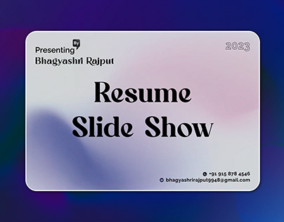 Digital Resume_Online Resume_Resume Slide show