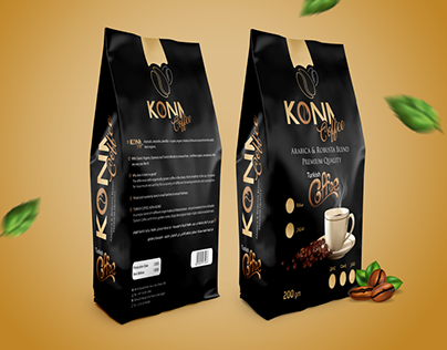 Kona coffee packaging
