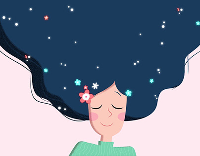 the Stars got tangled in her hair