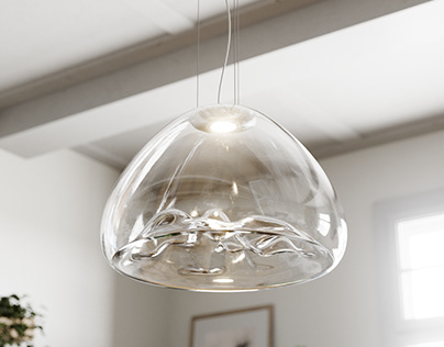 Jellyfish Lamp (3D Model) with procedural dirt