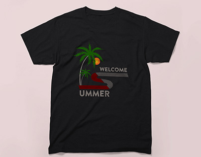 Summer tshirt design welcome summer