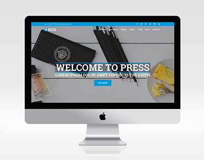 Press - Corporate HTML Template free download