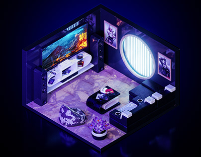 Isometric Gaming Room