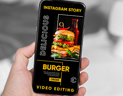 Instagram Story Video | Delicious Burger Video