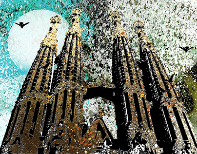 La Sagrada Família And Hong Kong paintings