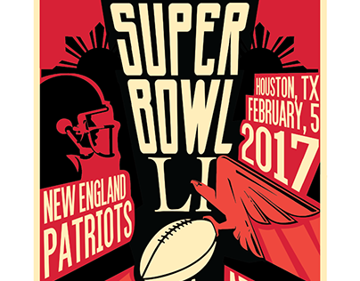 PRINT DESIGN: Super Bowl Poster